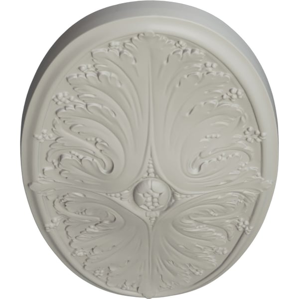 Madrid Ceiling Medallion, Hand-Painted Pot Of Cream, 24 3/4W X 12 1/2H X 1 3/4P